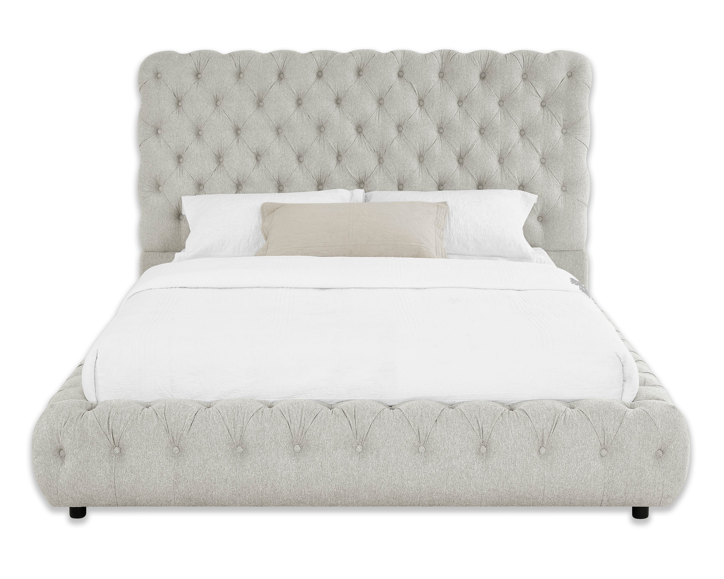 FLORY Q. HEADBOARD/FOOTBOARD -DOVE GRAY